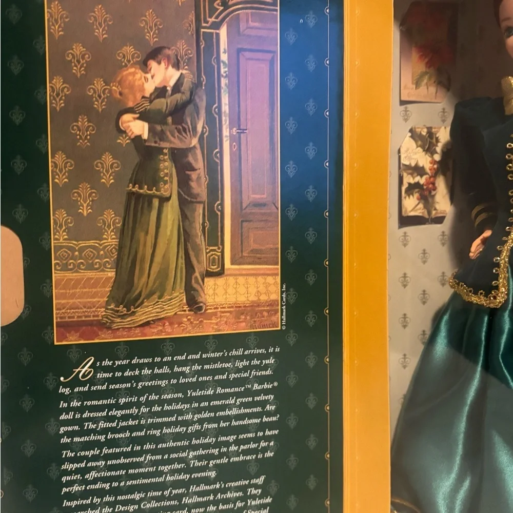 Yuletide Romance Barbie Hallmark Special Edition Doll 1996 Mattel 15621 New.